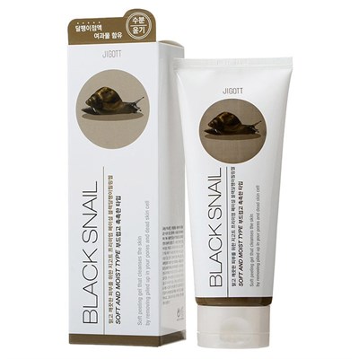 Пилинг-гель с экстрактом слизи улитки Jigott Premium Facial Black Snail Peeling Gel 1823 - фото 4742