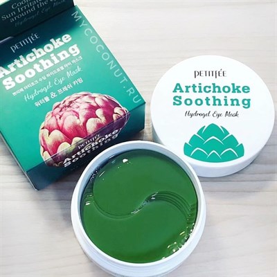 Гидрогелевые патчи с артишоком Petitfee Artichoke Soothing Hydrogel Eye Mask 1838 - фото 4762