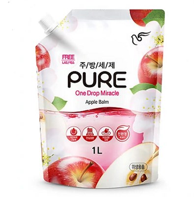 Pigeon Pure Apple Balm Гель для мытья посуды с ароматом яблока,1 л. 2267 - фото 5278