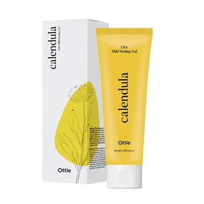 Мягкий пилинг-гоммаж с экстрактом календулы Ottie Calendula LHA Mild Peeling Gel(120 мл) 2900 - фото 6153