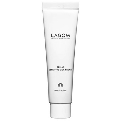 Успокаивающий барьерный крем с центеллой Lagom Cellus Sensitive Cica Cream 60г 3000 - фото 6326