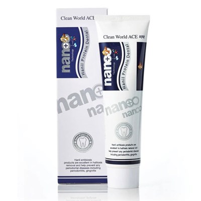 Зубная паста с серебром и протеином укрепление эмали Hanil NANO Protein Dental Toothpaste 180 гр 3010 - фото 6345