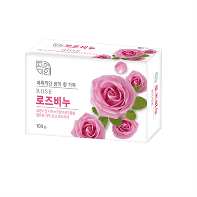 [MUKUNGHWA] Мыло туалетное успокаивающее и увлажняющее ДАМАССКАЯ РОЗА Rose Beauty Soap 3108 - фото 6543