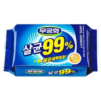 Mukunghwa "Laundry soap 99%" Стерилизующее хозяйственное мыло с повышенными отстирывающими свойствами, 230 г. 3181 - фото 6698