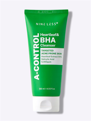 Очищающая пенка для проблемной кожи NINE LESS A-Control Heartleaf & BHA Cleanser 120мл 3252 - фото 6852