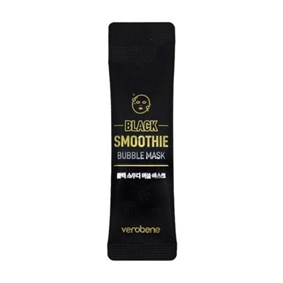 Verobene Пузырьковая маска для лица «чёрный смузи» Black Smoothie Bubble Mask 3290 - фото 6900